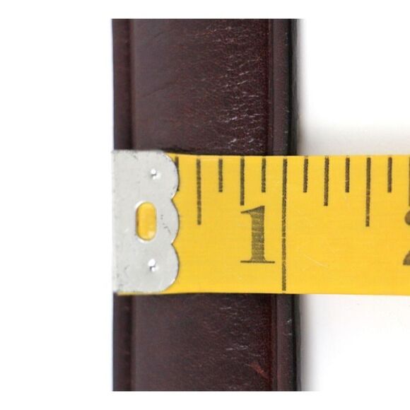 Nautica BROWN GENUINE LEATHER 1"Wd CASUAL DRESS MEN'S BELT Sz 34 (X77 - Picture 10 of 14